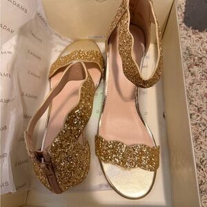 Adams Women's Gold Sparkle Sandals